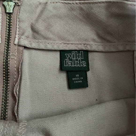 Wild Fable | Seamed Denim Rose Pink Mini Skirt - Picture 5 of 6